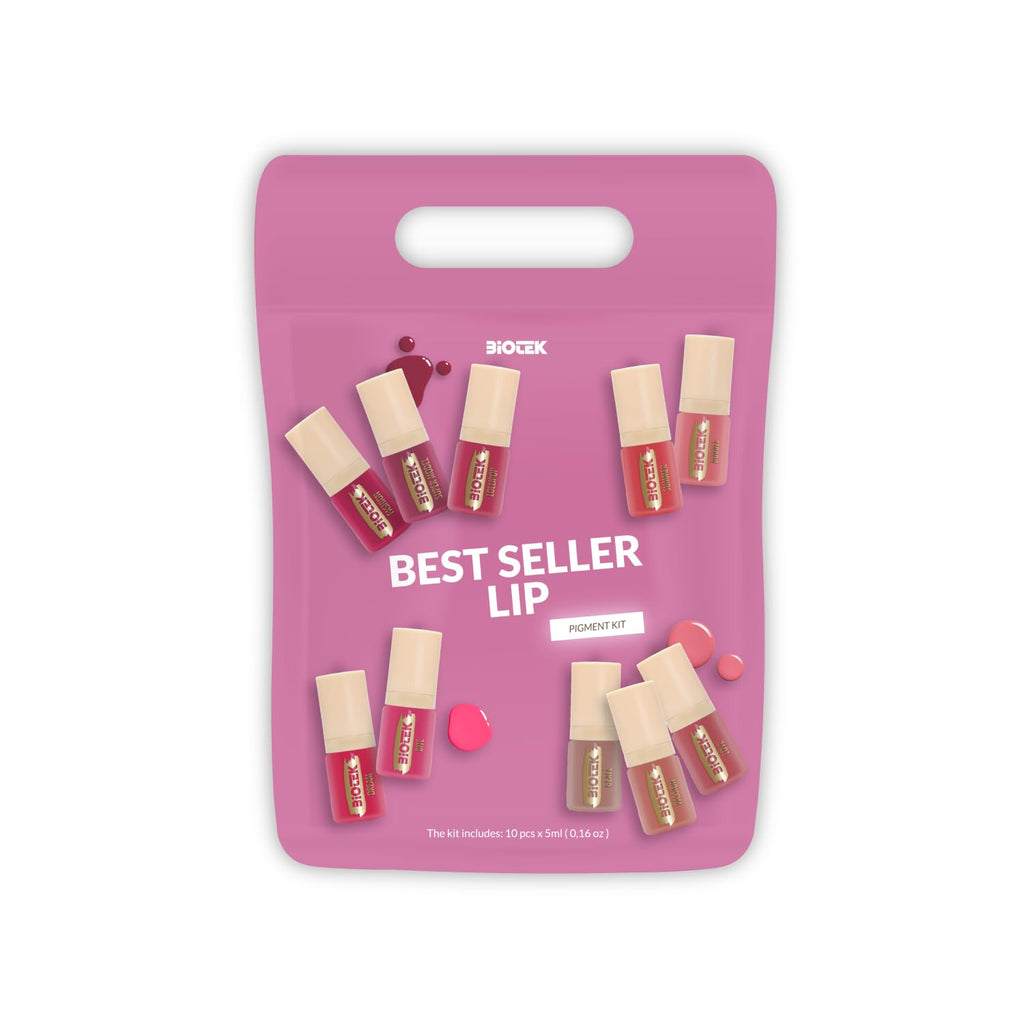 - Lips Pigment Kit for Permanent Make Up- Passion, Glacè, Fashion, Bite, Love, Supermodel, Lollipop, Dream, Summer, Bubble(10X0,50 Fl.Oz.) - Color for Lips Made in Italy