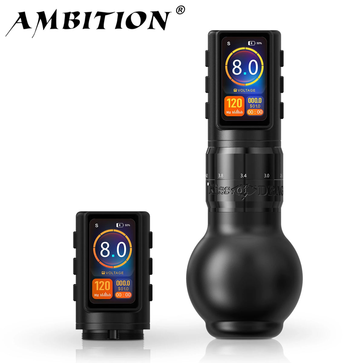 Traveler-T2 2025 Adjustable Stroke Wireless Tattoo Machine 2.2-4.2Mm Grip 54Mm+42Mm with 2000Mah Battery Capacity Pen