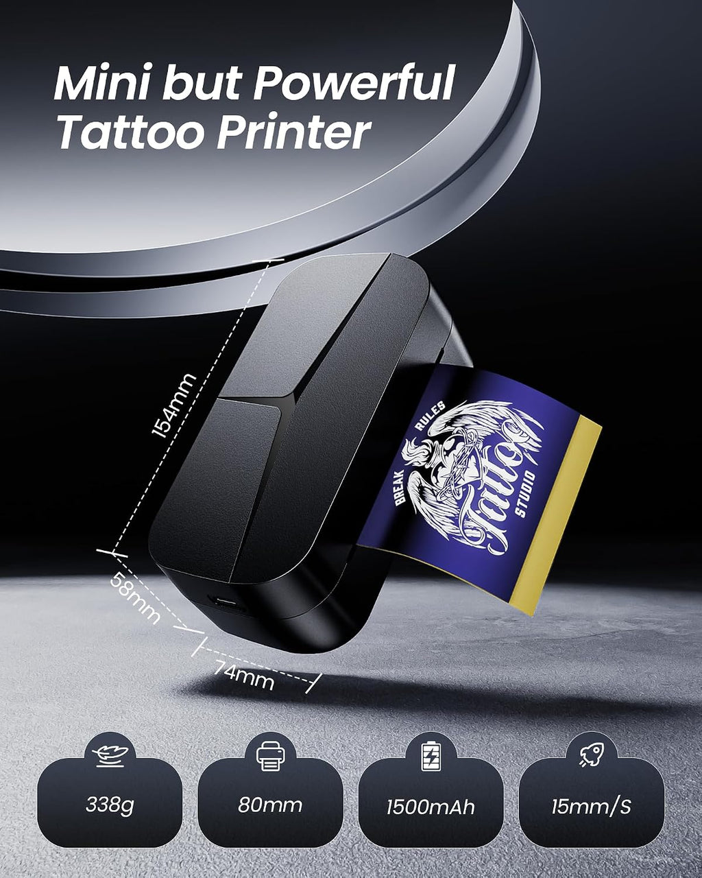 Mini Tattoo Stencil Printer for DIY Temporary Tattoo