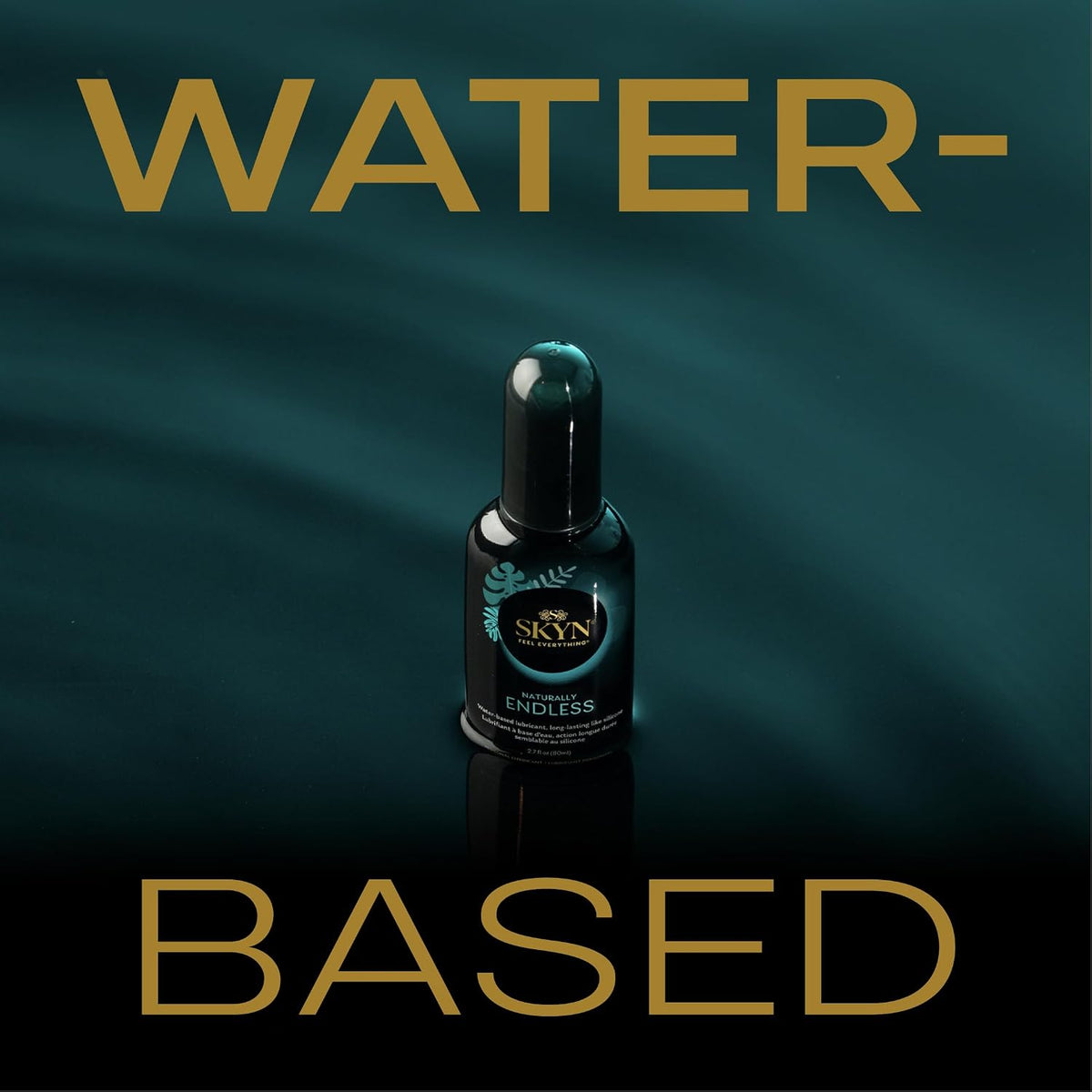 Naturally Endless Water-Based Long Lasting Lube for Men, Women and Couples, Safe with Latex and Non-Latex Condoms and Toys, 8.5 Oz