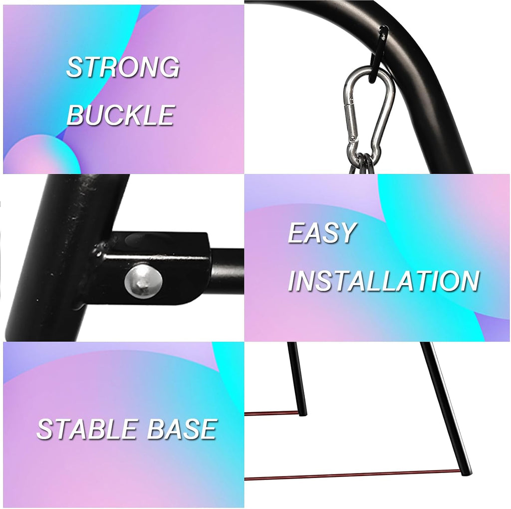 Sex Swing Stand with Sex Sling，Adjustable Angle Sex Swing ，Easy to Assemble，Sex Furniture for Bedroom（Black