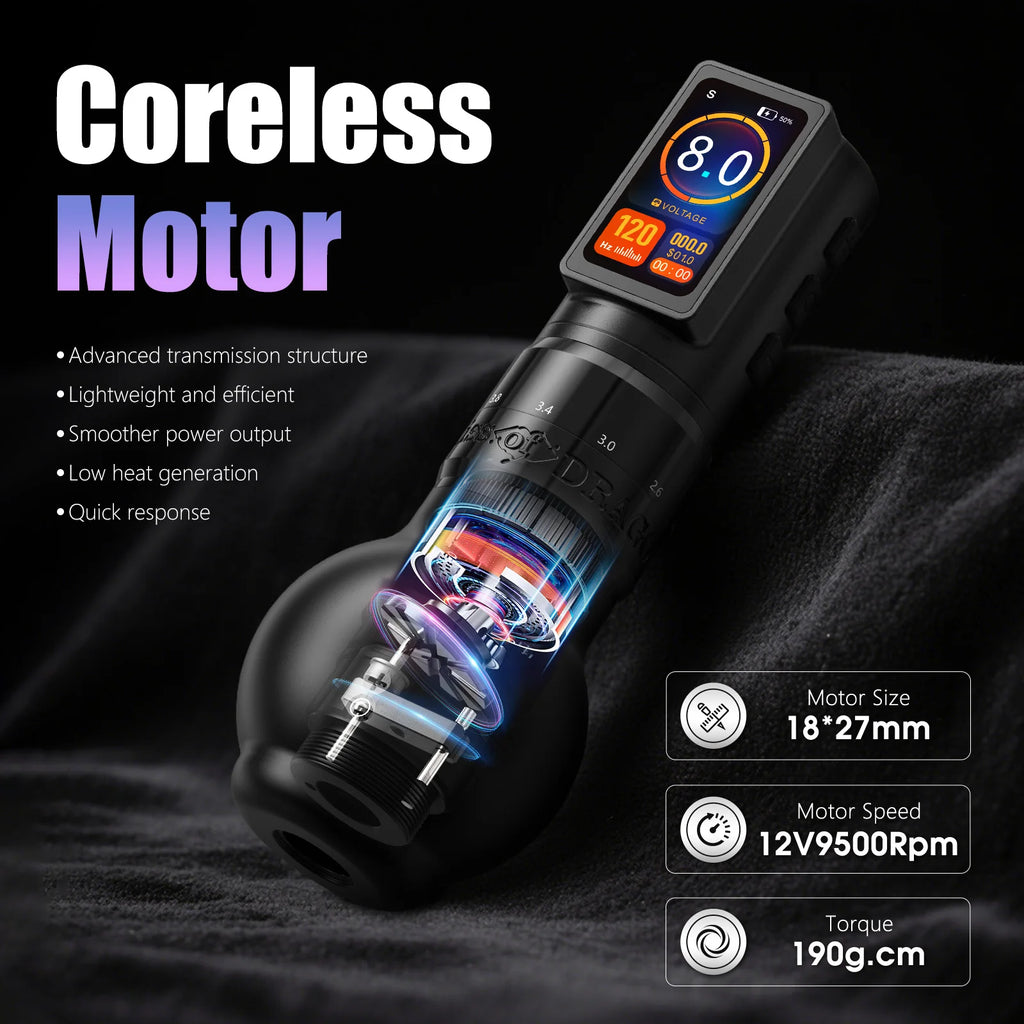 Traveler-T2 2025 Adjustable Stroke Wireless Tattoo Machine 2.2-4.2Mm Grip 54Mm+42Mm with 2000Mah Battery Capacity Pen