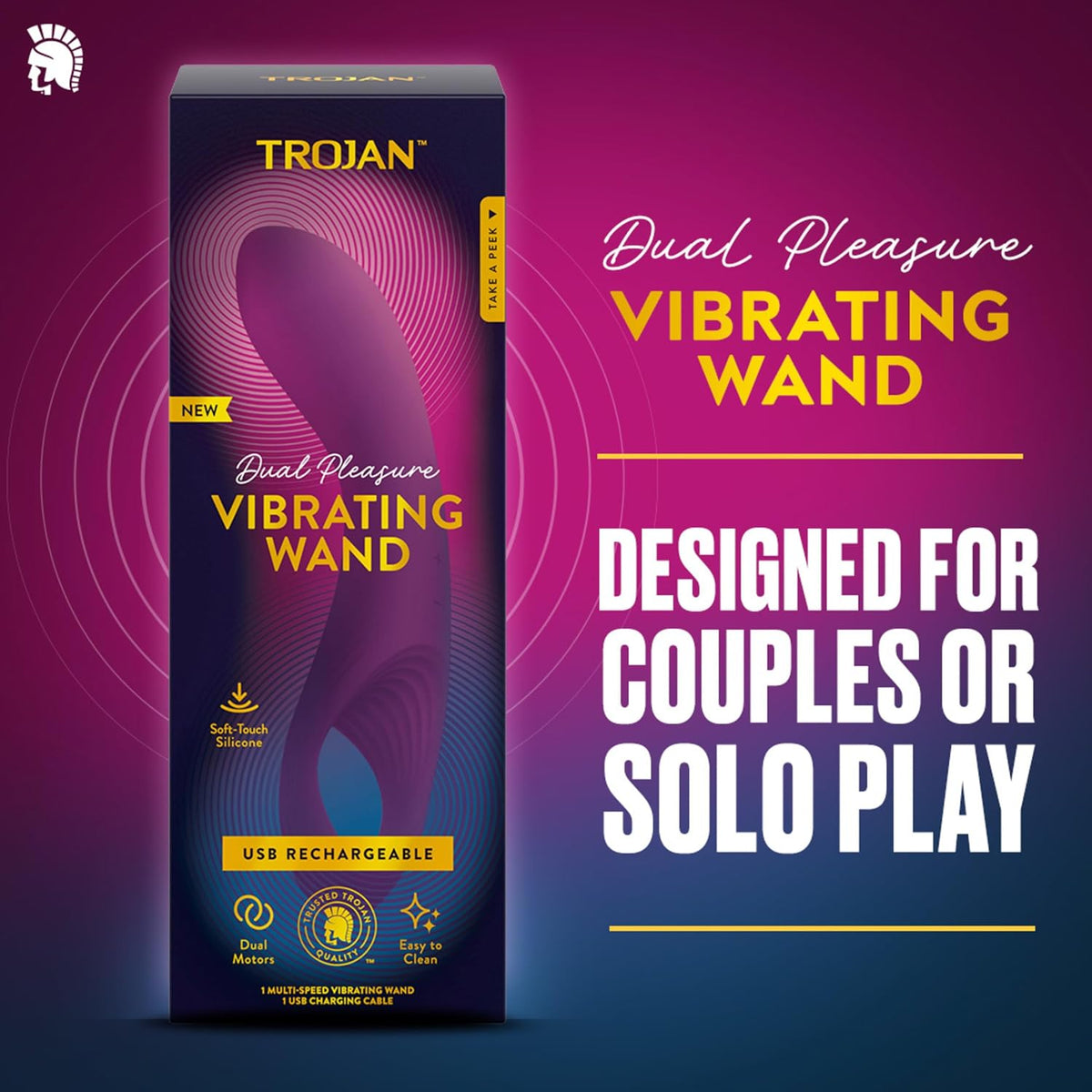 Dual Pleasure Vibrating Wand, Couples Vibrators