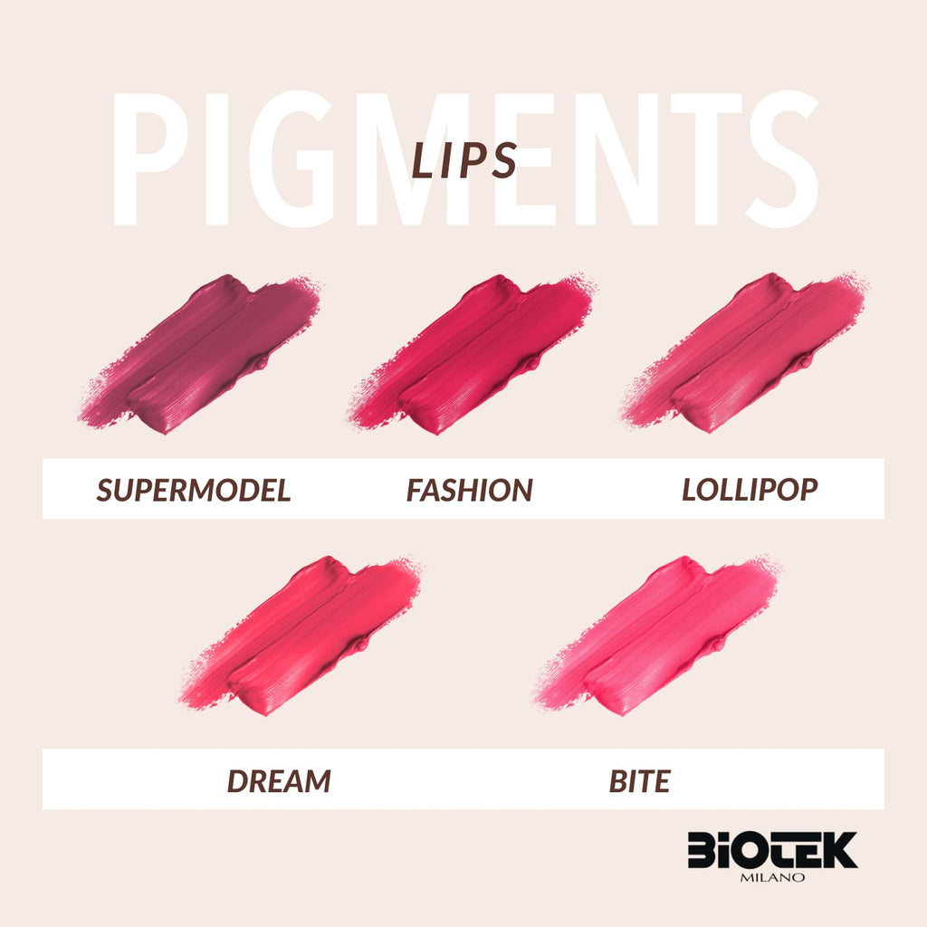 - Lips Pigment Kit for Permanent Make Up- Passion, Glacè, Fashion, Bite, Love, Supermodel, Lollipop, Dream, Summer, Bubble(10X0,50 Fl.Oz.) - Color for Lips Made in Italy