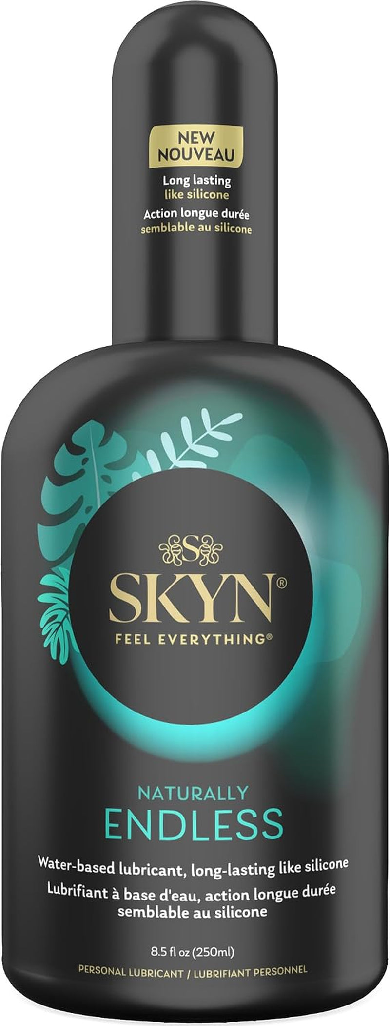 Naturally Endless Water-Based Long Lasting Lube for Men, Women and Couples, Safe with Latex and Non-Latex Condoms and Toys, 8.5 Oz