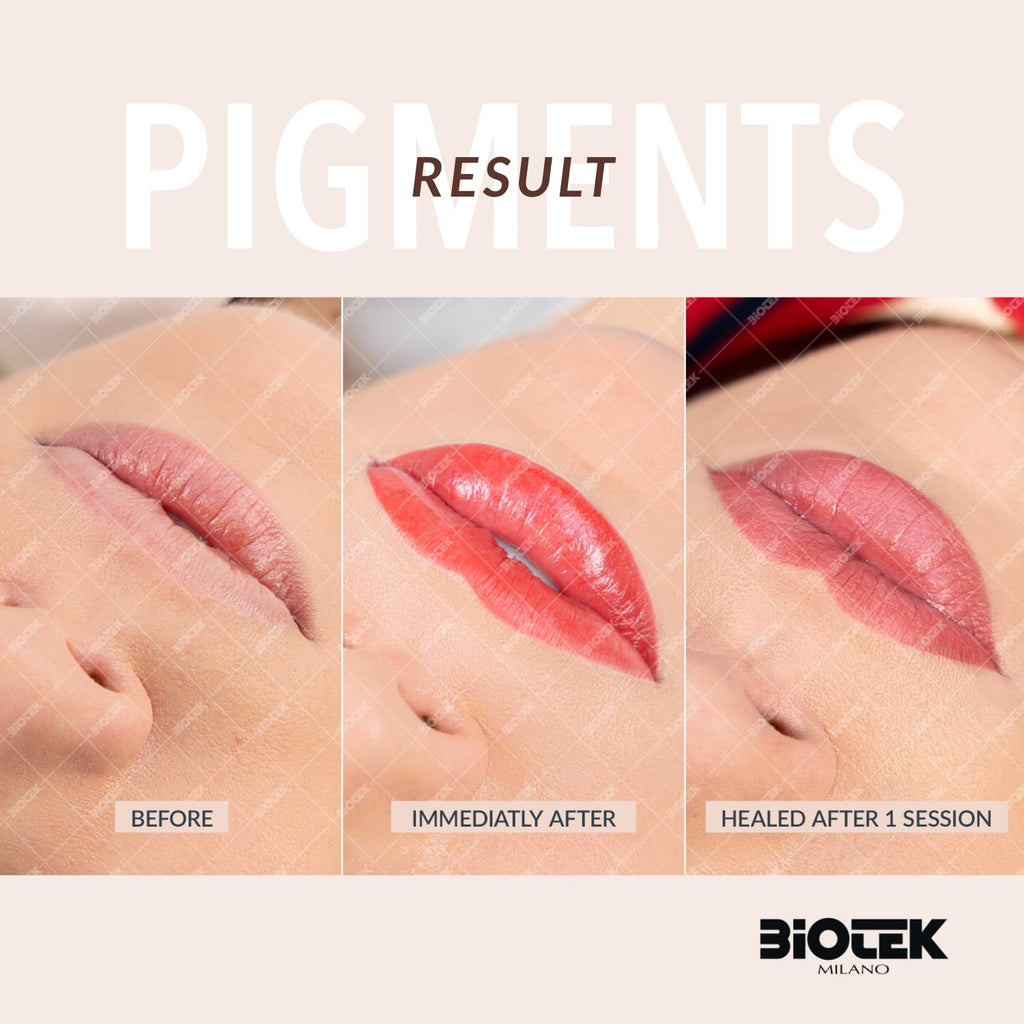 - Lips Pigment Kit for Permanent Make Up- Passion, Glacè, Fashion, Bite, Love, Supermodel, Lollipop, Dream, Summer, Bubble(10X0,50 Fl.Oz.) - Color for Lips Made in Italy