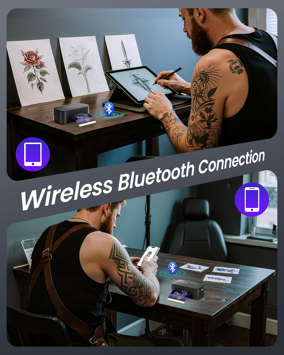 Mini Tattoo Stencil Printer for DIY Temporary Tattoo