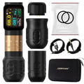 Seher Pro 2.2-4.2Mm Adjustable Stroke Tattoo Pen Wireless Tattoo Machine 2400Mah Battery Coreless Motor 42Mm+34Mm Grip