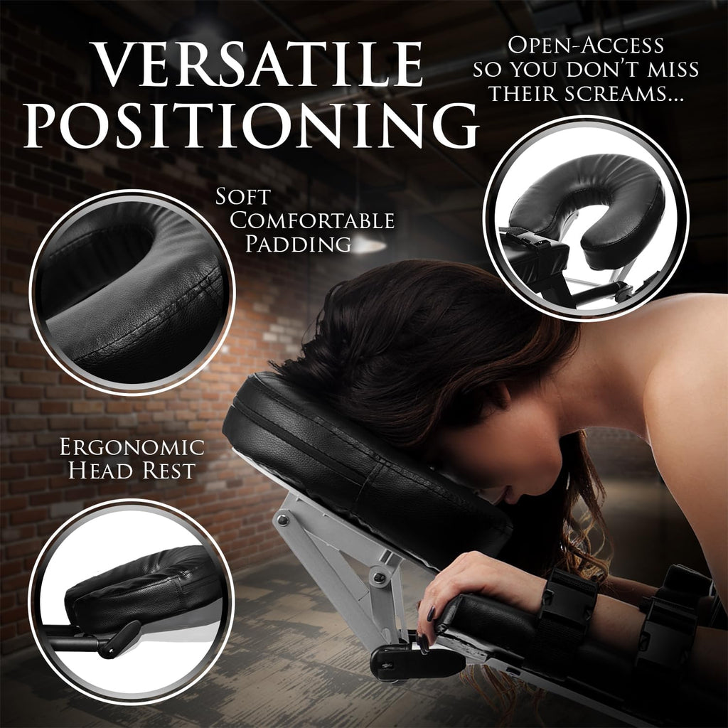 Adjustable Restraint Bench with Wrist Cuffs Men, Women
