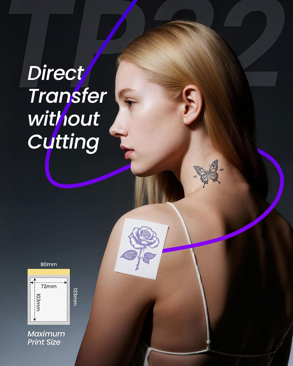 Mini Tattoo Stencil Printer for DIY Temporary Tattoo