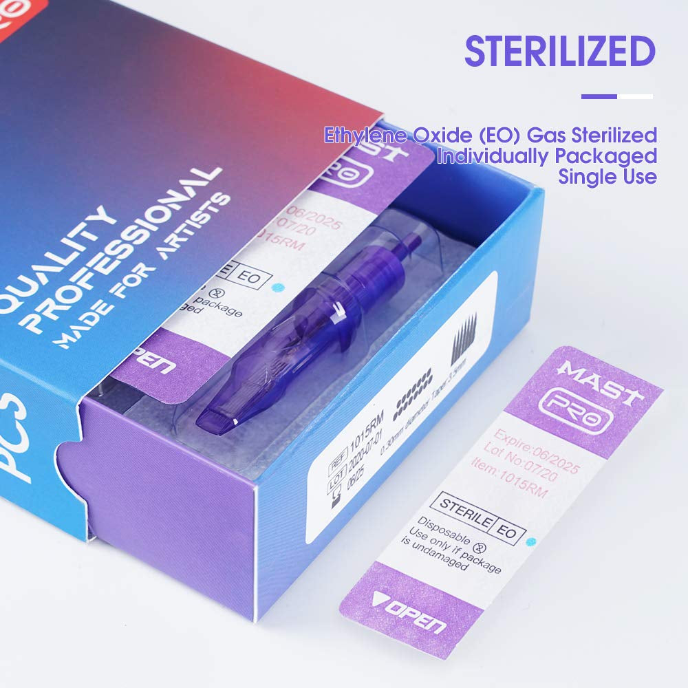 Mast Pro Cartridge Tattoo Needles Disposable 20Pcs of One Box Standard Size round Liner 1209RL