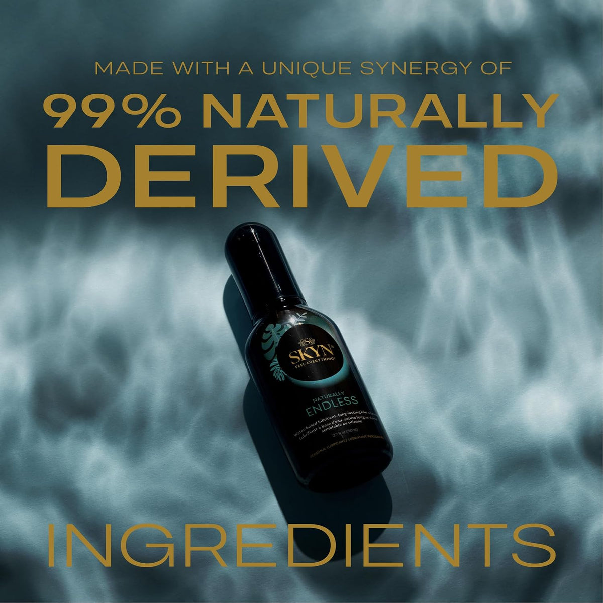 Naturally Endless Water-Based Long Lasting Lube for Men, Women and Couples, Safe with Latex and Non-Latex Condoms and Toys, 8.5 Oz